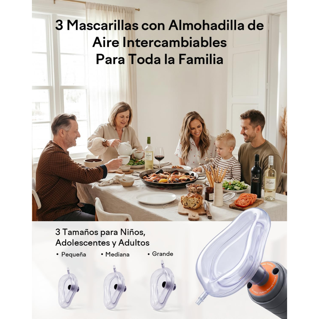 Dispositivo Anti Atragantamiento para adultos y niños